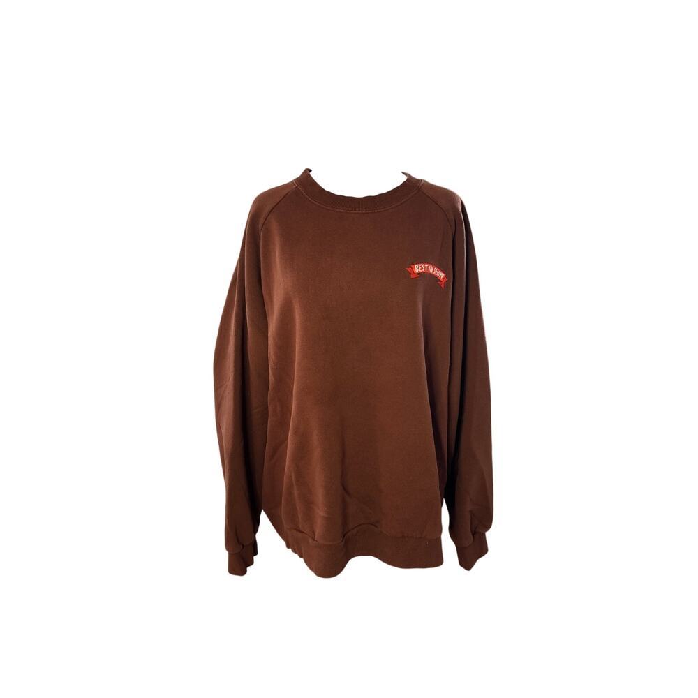 Target Cuddle Collab “Best In Show” Graphic Sweatshirt XXL Brown Pullover Cozy